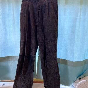 Danier suede leather dress pants.